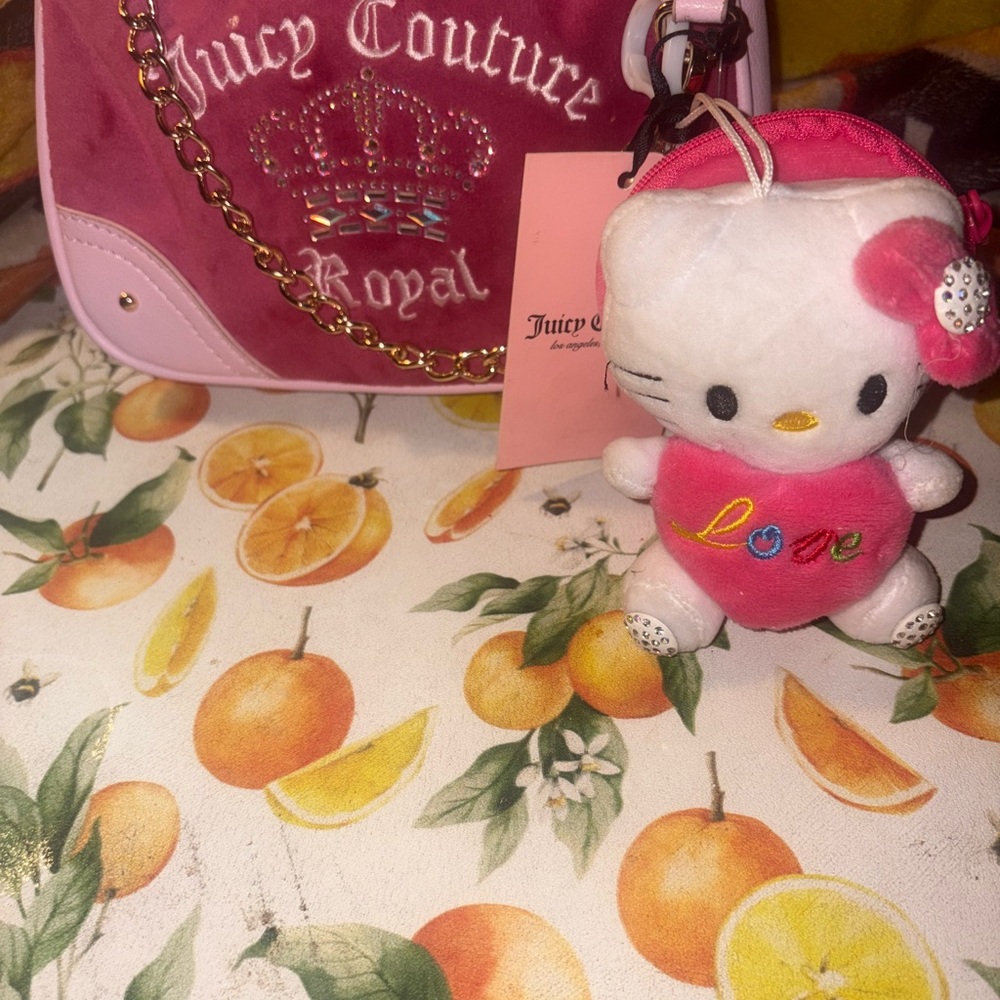 Juicy Couture Pink Bag with Plush Charm